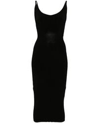Mugler - Sleeveless Knitted Midi Dress - Lyst