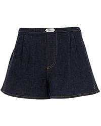 Jacquemus - Pleated Cotton Shorts - Lyst