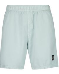 Stone Island - B100B09 Elasticated-Waistband Swim Shorts - Lyst