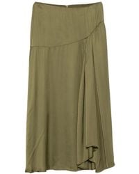 Essentiel Antwerp - Draped-Detail Skirt - Lyst