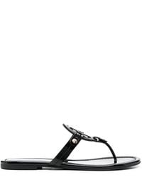 Tory Burch - Miller Cut-Out Leather Flip-Flops - Lyst