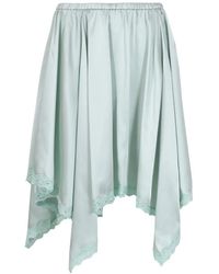 Sandy Liang - Sophie Lace-Trimmed Midi Skirt - Lyst