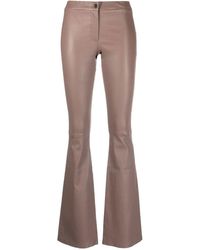 Arma - Izzy Flared Leather Trousers - Lyst