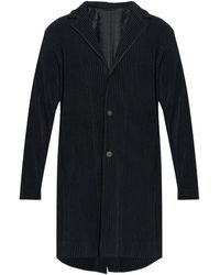 Homme Plissé Issey Miyake - Button-Fastening Coat - Lyst