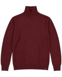 Fay - Roll-Neck Knitted Sweater - Lyst