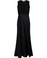 Shanghai Tang - Midikleid Aus Satin - Lyst