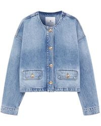 Anine Bing - Chaqueta Vaquera Blanche Con Botones - Lyst