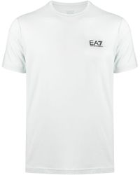 EA7 - T-shirt Met Logo-reliëf - Lyst