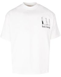 Exit Society - Graphic-Print Cotton T-Shirt - Lyst