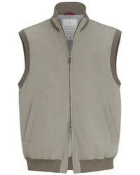 Brunello Cucinelli - Bonded Nylon Vest With Thermore Padding - Lyst