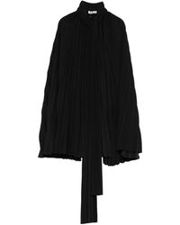 Balenciaga - Pleated Blouse - Lyst