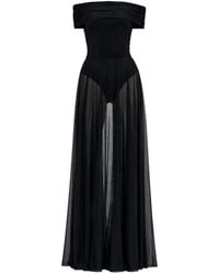 Norma Kamali - Off The Shoulder Maxi Dress - Lyst