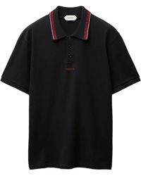 Versace - Embroidered-Logo Cotton Piqué Polo - Lyst