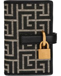 Balmain - Monogram Jacquard Wallet - Lyst