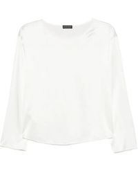 Emporio Armani - Silk Top - Lyst