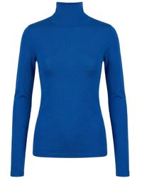 AURALEE - T-Shirt Manches Longues À Col Roulé - Lyst