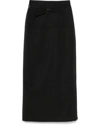 Lemaire - Slited Midi Skirt - Lyst