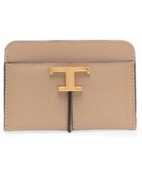 Tod's - Mini T Timeless Leather Wallet - Lyst