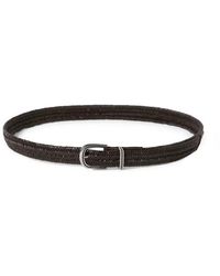 Brunello Cucinelli - Chevron-Effect Braided Leather Belt - Lyst