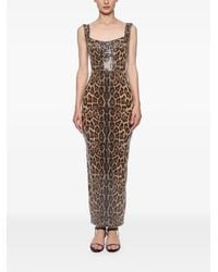 Atu Body Couture - Leopard-Print Midi Dress - Lyst
