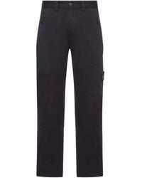 Stone Island - Pantalones rectos con bolsillos tipo cargo - Lyst