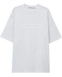 Alexander Wang - Short Sleeve T-Shirt W/ Mirror Logo - Lyst