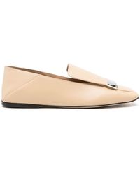 Sergio Rossi - Sr1 Leather Ballerina Shoes - Lyst