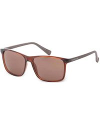 Calvin Klein - Crystal Rectangle-Frame Sunglasses - Lyst