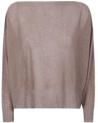 D.exterior - Boat-Neck Sweater - Lyst