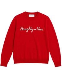 Chinti & Parker - Slogan-Embroidered Crew-Neck Sweater - Lyst