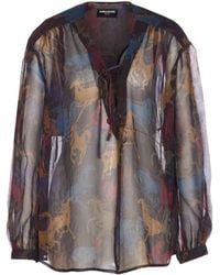 Zadig & Voltaire - Blusa Tamela A Maniche Lunghe - Lyst