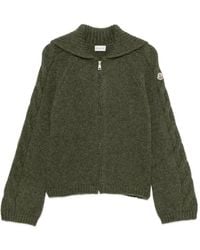 Moncler - Cardigan À Fermeture Zippée - Lyst