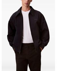 Calvin Klein - Logo-Print Zip-Up Jacket - Lyst