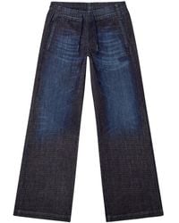 DIESEL - Jeans D-Ainty A Gamba Ampia - Lyst