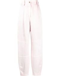 The Mannei - Volterra High-Waisted Satin Trousers - Lyst