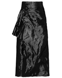 Maison Margiela - Draped Lurex Midi Skirt - Lyst