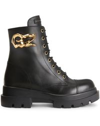 Giuseppe Zanotti - Tankie Leather Ankle Boots - Lyst