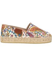 Etro - Printed Cotton Espadrilles - Lyst