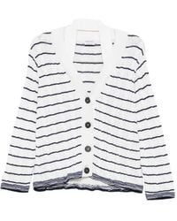 McQueen - Striped Cardigan - Lyst
