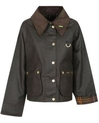 Barbour - Icons Modern Spey Waxed Corduroy-Collar Jacket - Lyst