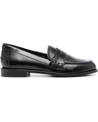 Aeyde - Oscar Penny-Slot Leather Loafers - Lyst