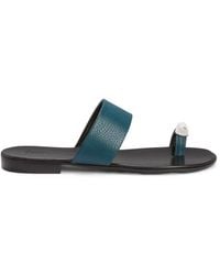 Giuseppe Zanotti - Norbert Leather Toe-Loop Sandals - Lyst