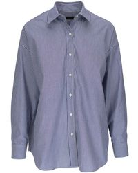 Nili Lotan - Striped Cotton Shirt - Lyst