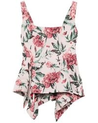 Marques'Almeida - Peplum Brocade Corset Top - Lyst