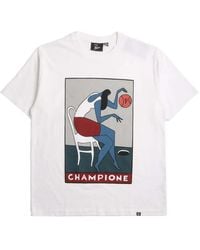by Parra - Champione Cotton T-Shirt - Lyst