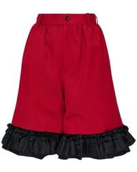 Comme des Garçons - Ruffle-Trimmed Shorts - Lyst