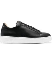 Philipp Plein - Skull And Plein Low-Top Leather Sneakers - Lyst