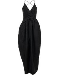 YANGKEHAN - Cross-Back Draped Dress - Lyst