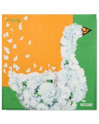 Moschino - Floral Silk Scarf - Lyst