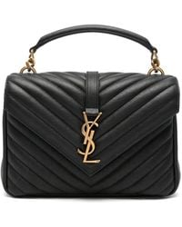 Saint Laurent - College Quilted Leather Shoulder Bag - Lyst